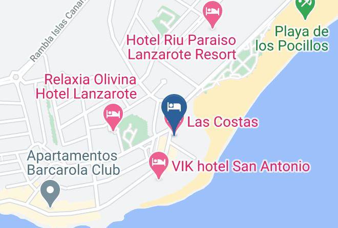 Las Palmas - Las Costas Hotel Maps