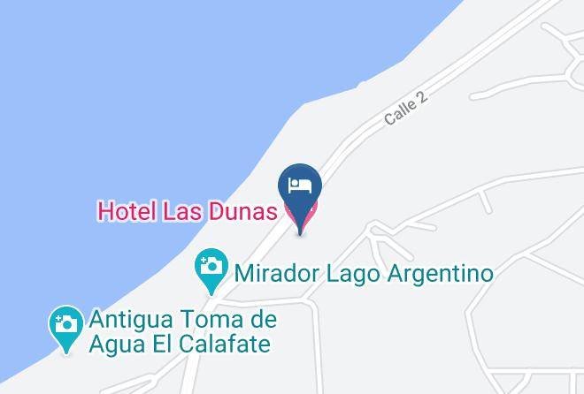 Lago Argentino - Hotel Las Dunas Maps