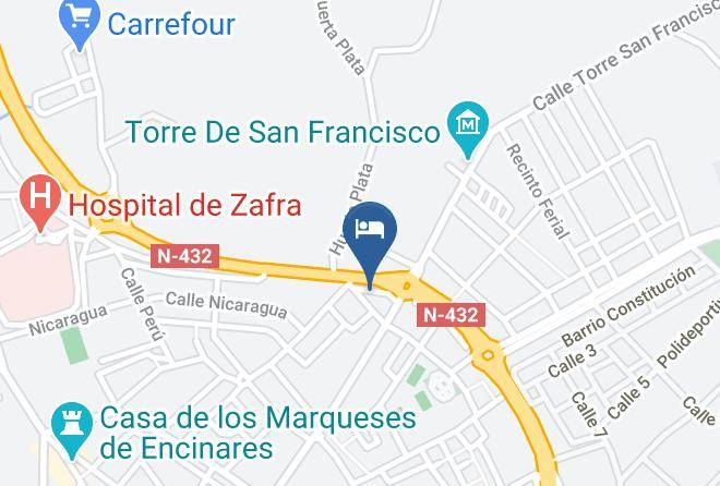 Badajoz - Hotel Las Eras Maps
