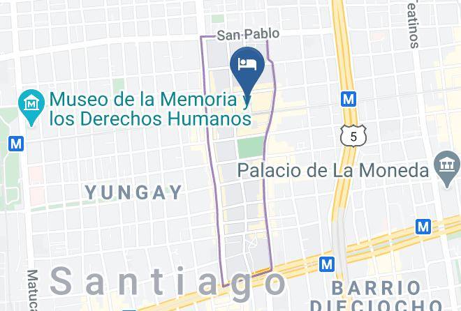 Santiago - Hotel Las Estrellas Maps