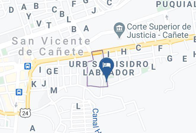 Canete - Hotel Las Flores Canete Maps