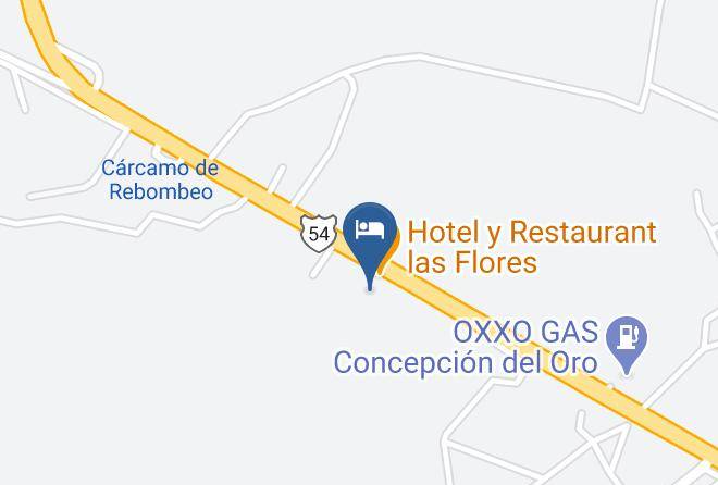 Concepcion Del Oro - Hotel Las Flores Maps