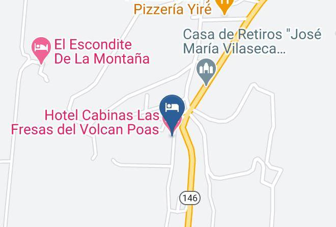 Poas - Hotel Cabinas Las Fresas Del Volcan Poas Maps