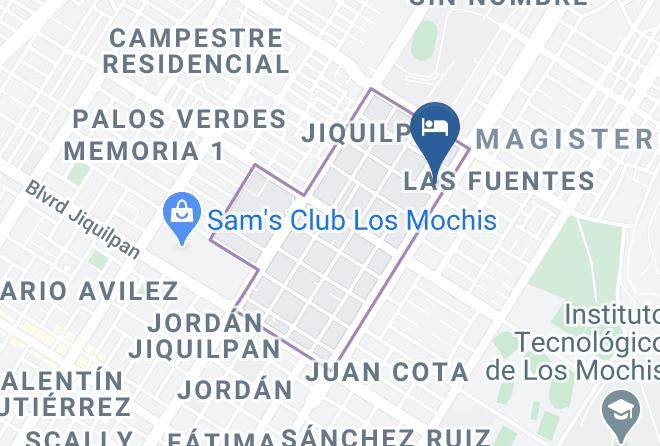 Ahome - Hotel Las Fuentes Maps