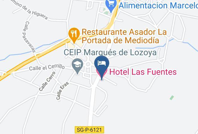 Segovia - Hotel Las Fuentes Maps