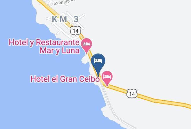 Golfito - Hotel Las Gaviotas Fishing Marina Resort Maps