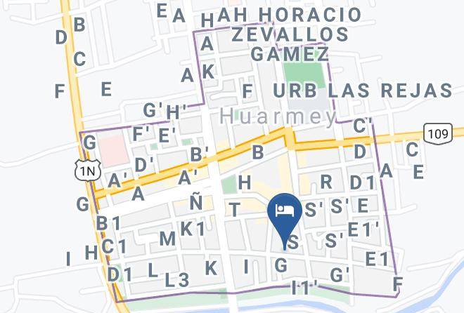 Hotel Las Gaviotas Huarmey Map