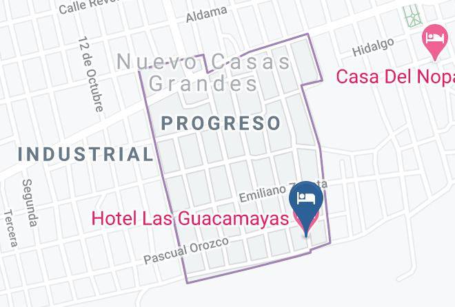 Casas Grandes - Hotel Las Guacamayas Maps