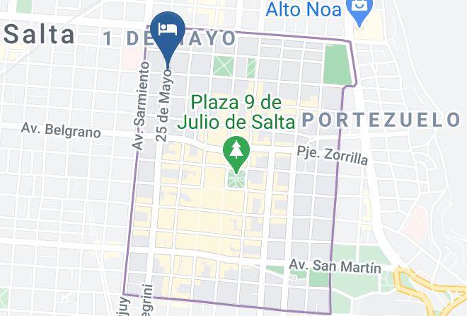 Salta - Hotel Las Higueras Sion Salta Maps