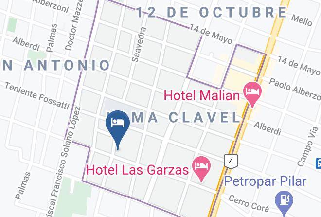 Pilar - Hotel Las Hortensias Maps