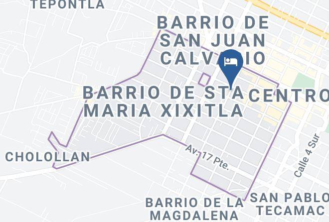 San Pedro Cholula - Hotel Las Iglesias Maps