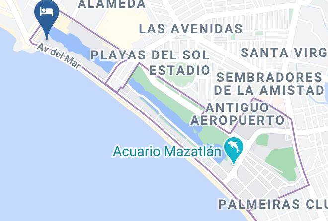 Mazatlan - Hotel Las Jacarandas Mazatlan Sinaloa Maps