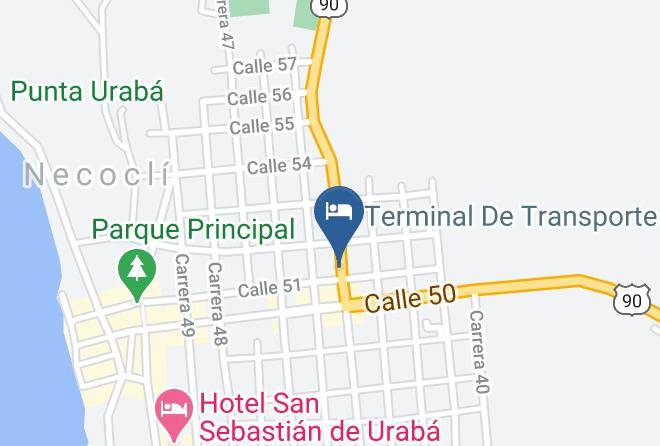 Necocli - Hotel Las Malvinas Maps