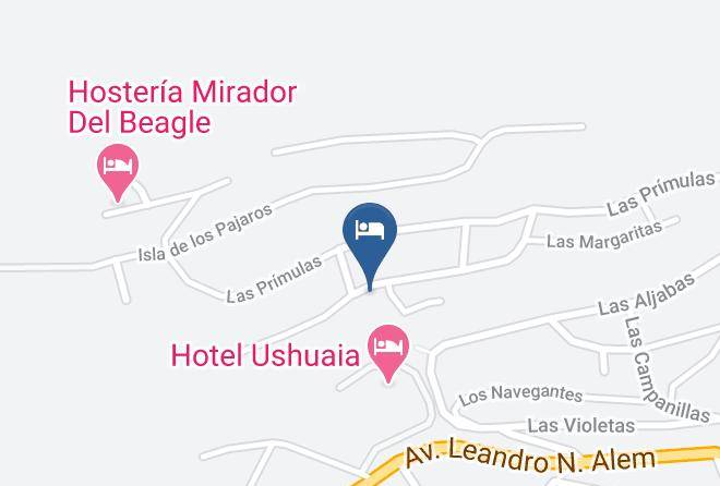 Ushuaia - Hotel Las Margaritas 430 Maps