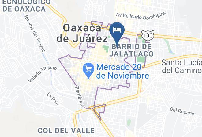 Oaxaca De Juarez - Hotel Las Mariposas Maps