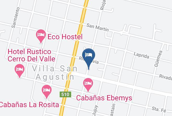 Valle Fertil Department - Hotel Las Negritas Maps
