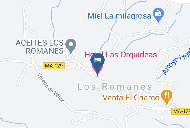 Hotel Las Orquideas Map