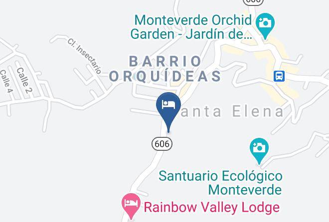 Monte Verde - Hotel Las Orquideas Monteverde Maps