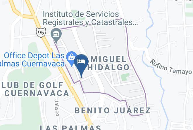Cuernavaca - Hotel Las Palmas Maps