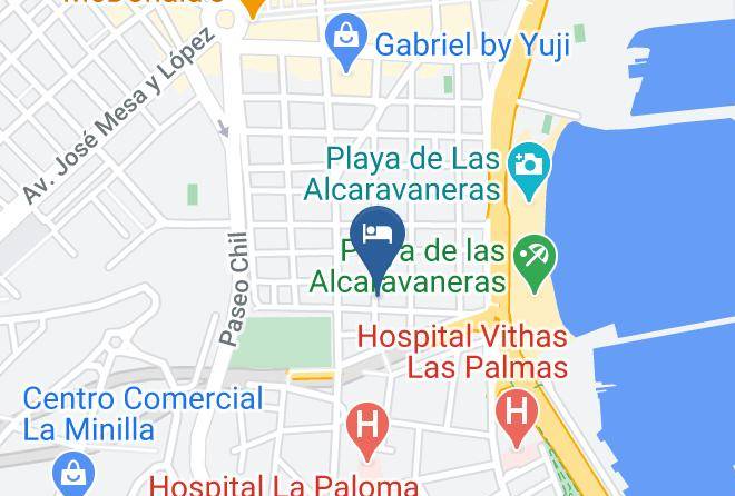 Hotel Las Palmas Urban Center Map