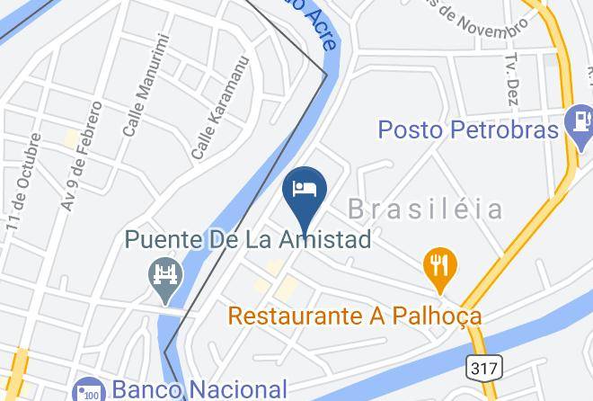 Brasileia - Hotel Las Palmeiras Maps