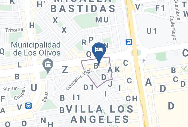 Los Olivos - Hotel Las Palmeras Maps