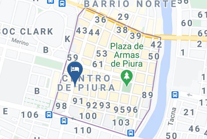 Piura - Hotel Las Palmeras Maps