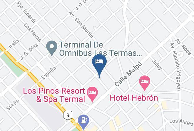 Rio Hondo - Hotel Las Palmeras Maps