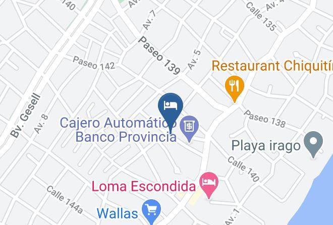 Villa Gesell - Hotel Las Palmeras Maps