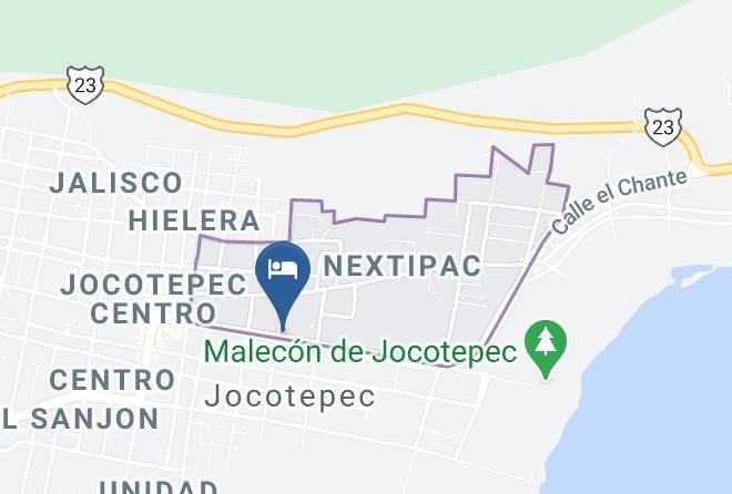 Jocotepec - Hotel Las Palomas De La Riviera Maps