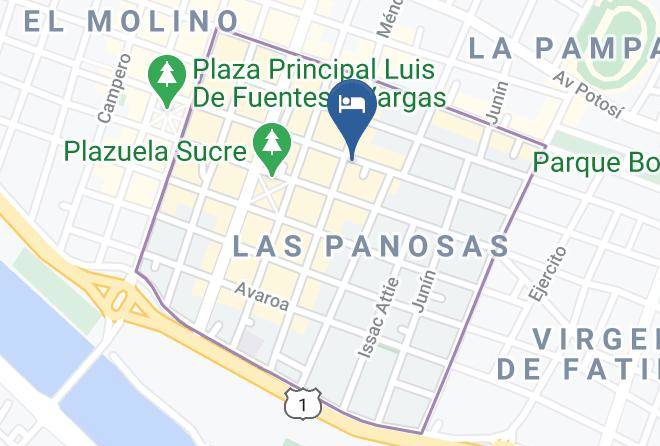 Cercado - Hotel Las Panosas Maps