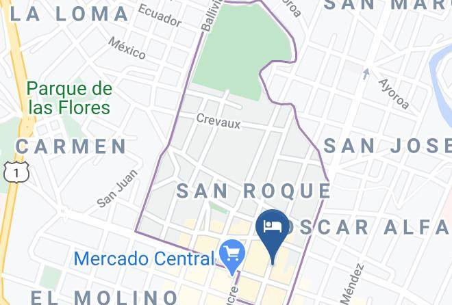 Cercado - Hotel Las Pascuas Maps