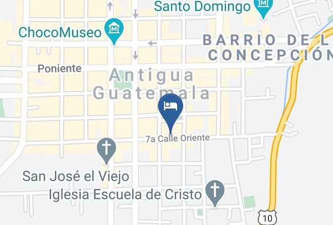 Antigua Guatemala - Hotel Las Piletas Maps