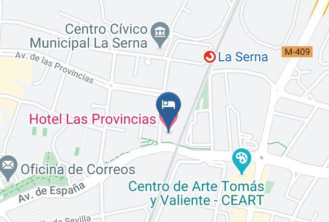 Madrid - Hotel Las Provincias Maps