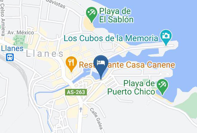 Asturias - Hotel Las Rocas Maps