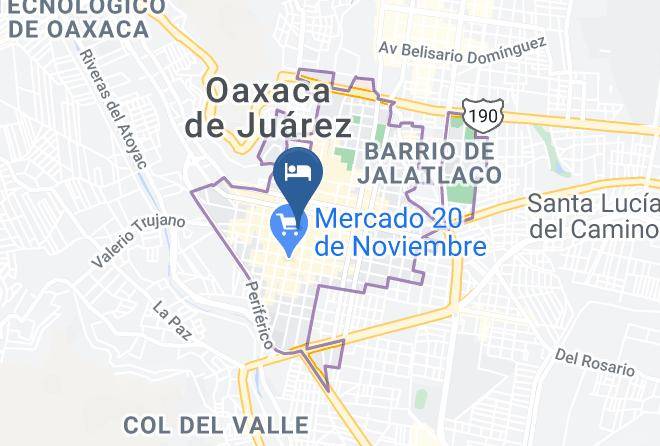 Oaxaca De Juarez - Hotel Las Rosas Maps