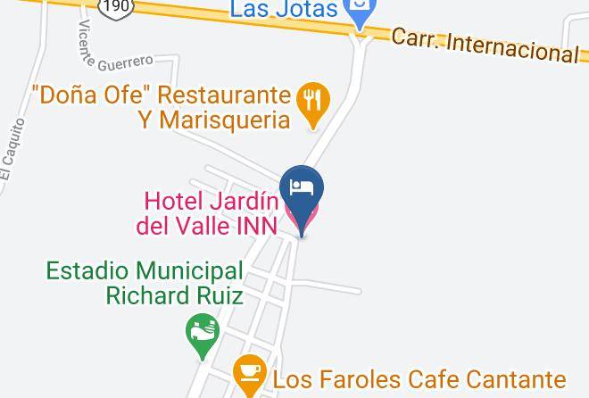 Jiquipilas - Hotel Jardin Del Valle Inn Maps