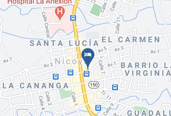 Nicoya - Hotel Las Tinajas Maps