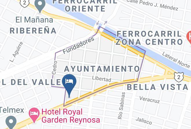 Reynosa - Hotel Las Trojes Inn Maps