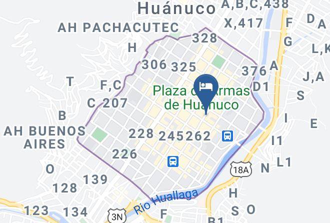 Huanuco - Hotel Las Vegas Maps