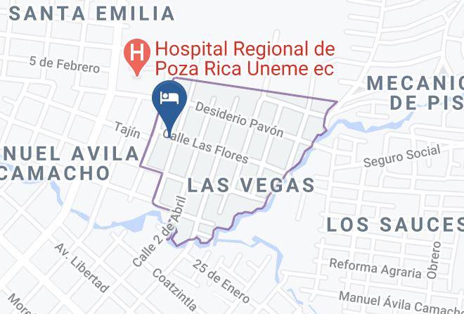 Poza Rica De Hidalgo - Hotel Las Vegas Maps