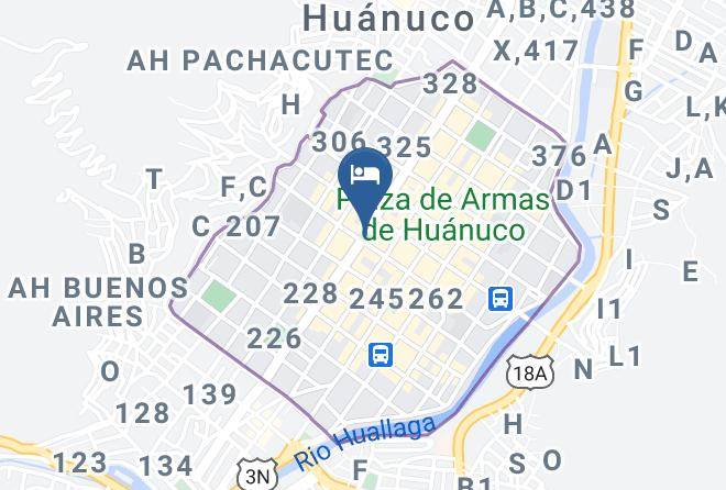 Huanuco - Hotel Las Vinas Maps