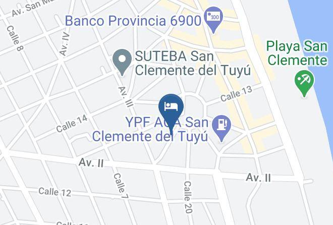 Mar Del Tuyu - Hotel Las Violetas Maps
