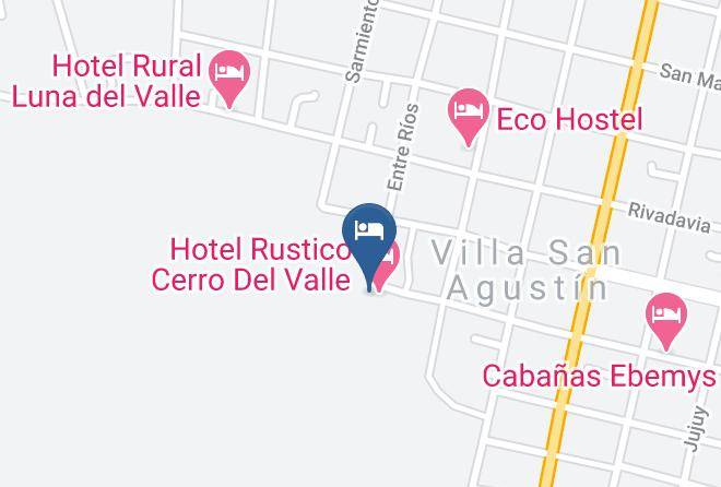 Valle Fertil Department - Hotel Las Violetas Maps
