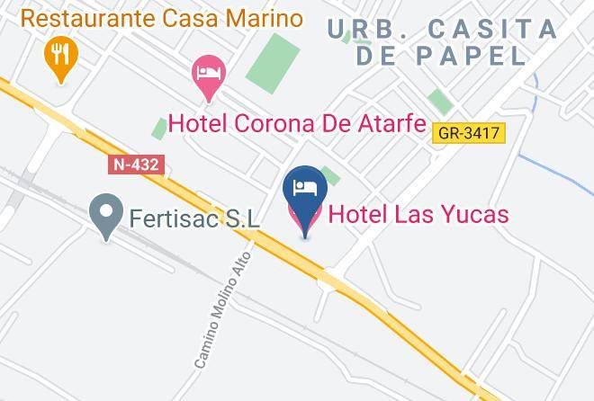 Hotel Las Yucas Map