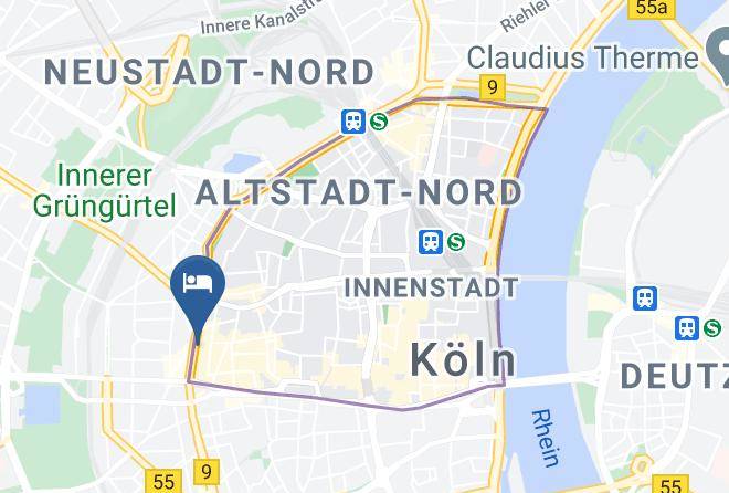 Cologne - Hotel Lasthaus Am Ring Im Zentrum Von Koln Maps