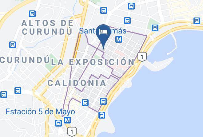 Calidonia - Hotel Latino Maps