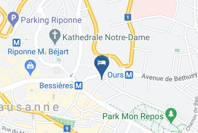 Lausanne - Hotel Lausanne By Fassbind Maps