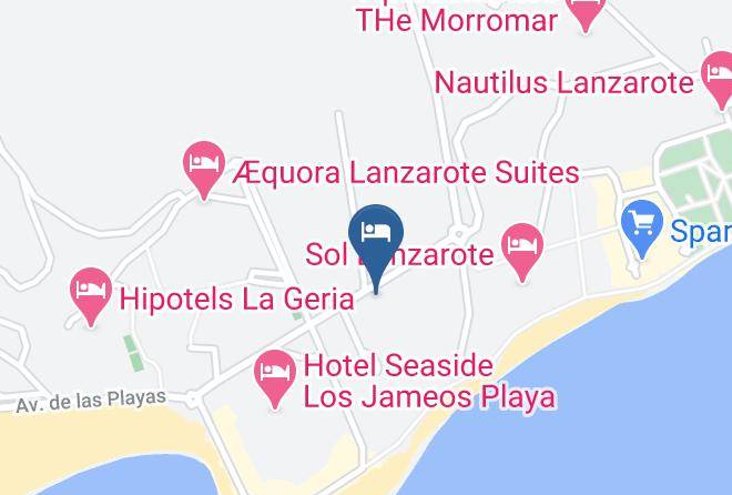 Las Palmas - Hotel Lava Beach Maps