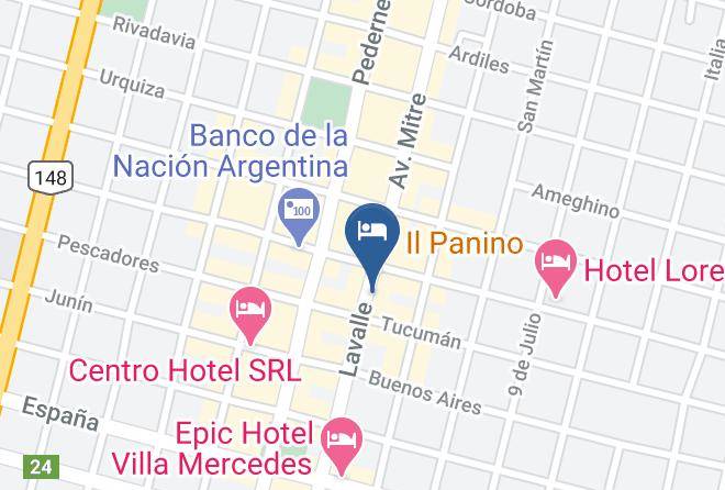 General Pedernera Department - Hotel Lavalle Maps